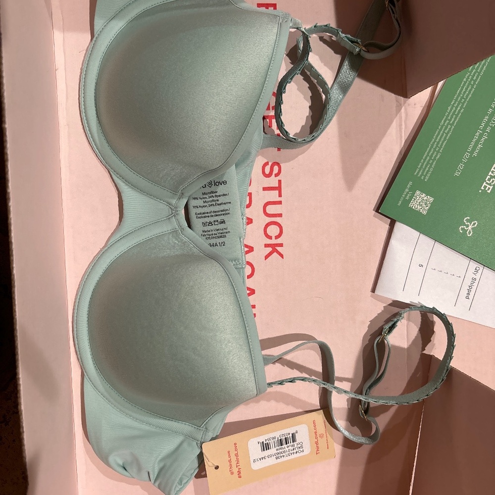 NWT ThirdLove 24/7® Classic T-Shirt Bra Size 34A½daydream / 34A½
